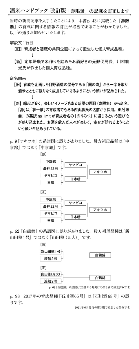 正誤表